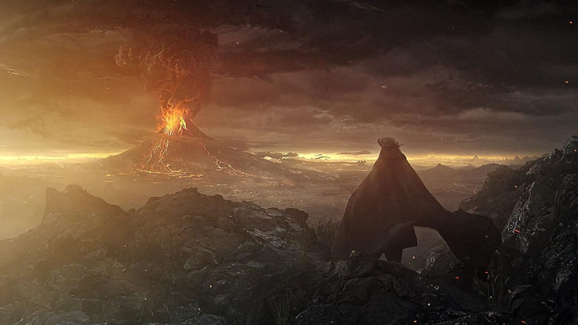 Sam and Frodo had no problem entering Mount Doom (Image via Prime Video)